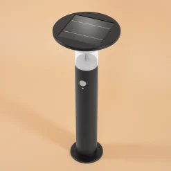 Solar PIR-Standleuchte Amelia 53 cm, schwarz