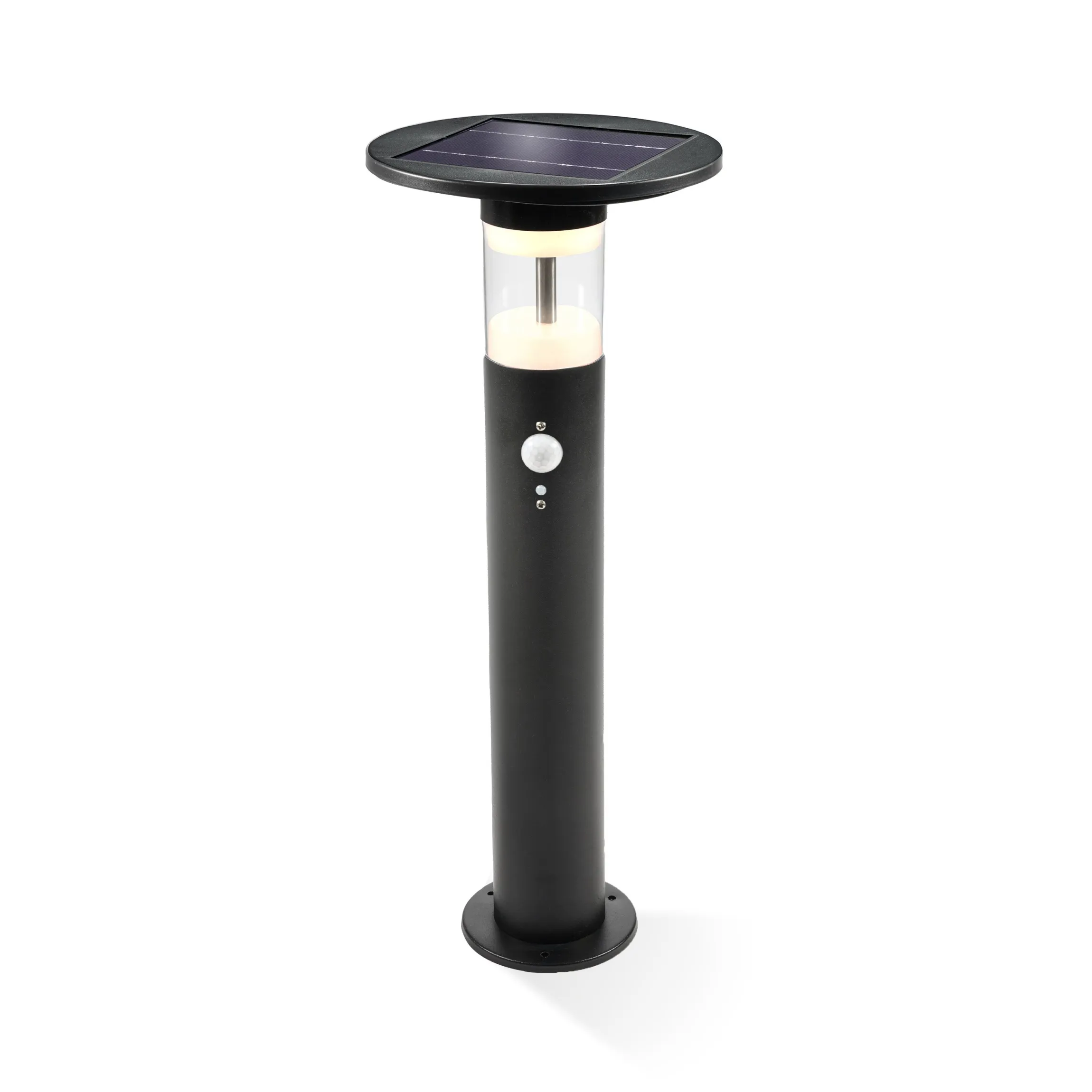 Solar PIR-Standleuchte Amelia 53 cm, schwarz
