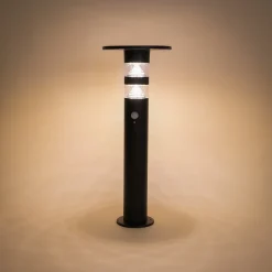Solar PIR-Standleuchte Casoli 55 cm, schwarz