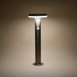 Solar PIR-Standleuchte Lena 45 cm aus Edelstahl