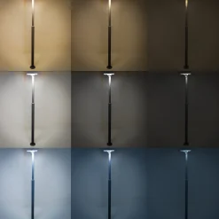 Solar PIR-Standleuchte Loretto 200 CCT & AI Modus