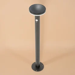 Solar PIR-Standleuchte Mia 85 cm in schwarz