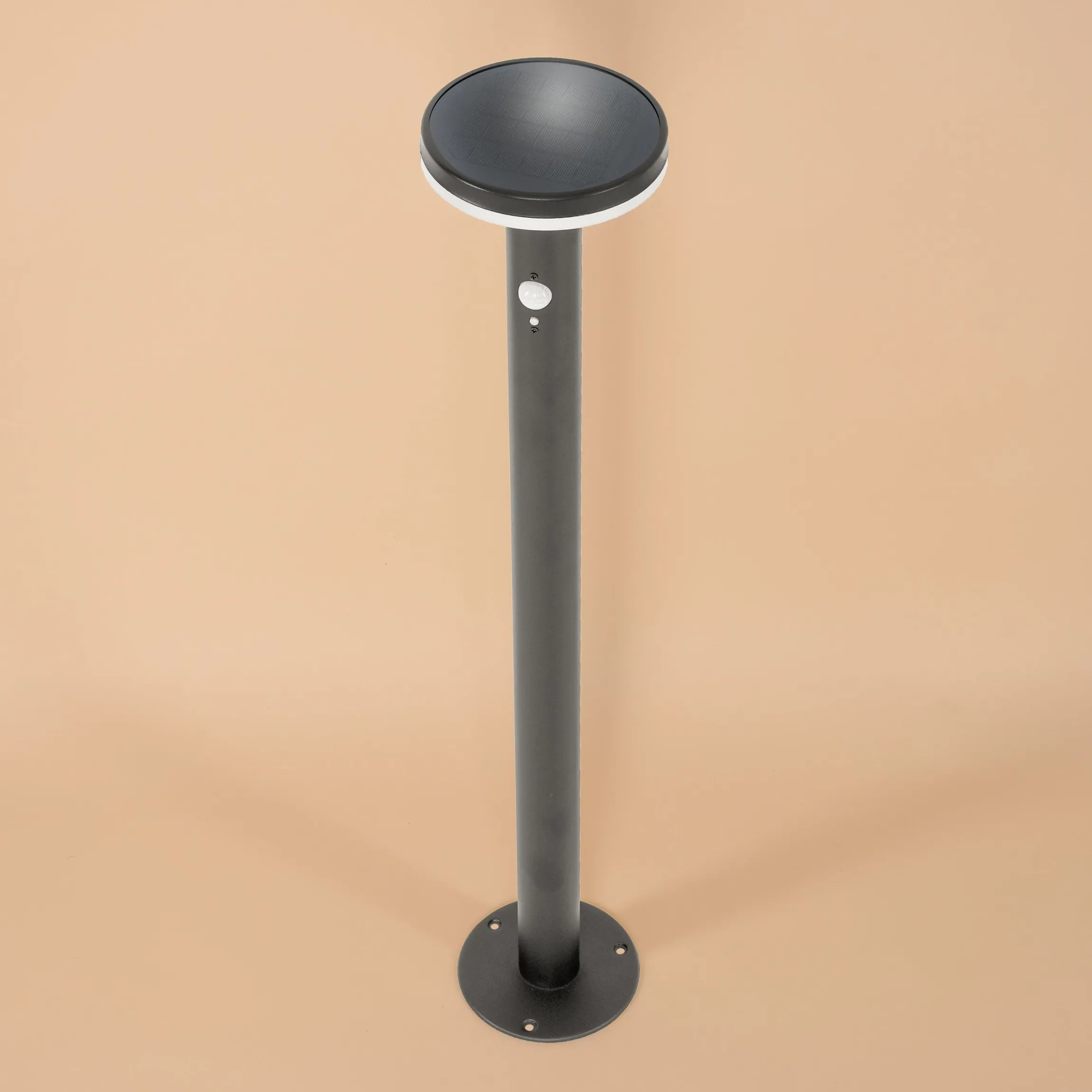 Solar PIR-Standleuchte Mia 85 cm in schwarz