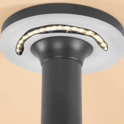 Solar PIR-Standleuchte Mia 85 cm in schwarz