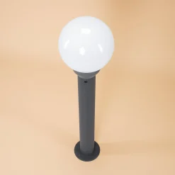 Solar Pollerleuchte mit Leuchtkugel ⌀ 20 cm