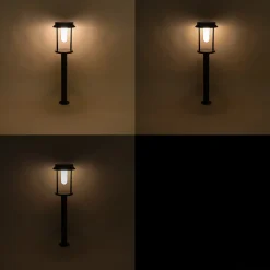 Solar Pollerleuchte Svenja 73 cm, schwarz