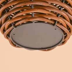 Solar Rattan Windlichter Victoria im 2er Set