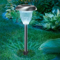 Solar Stableuchte Flowerlight 32 cm DuoColor Edelstahl