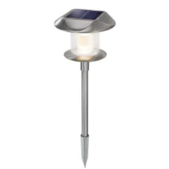 Solar Stableuchte Sunnylight 38 cm aus Edelstahl