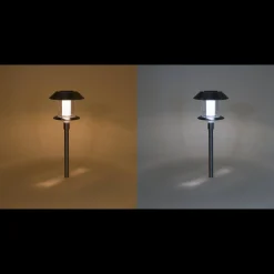 Solar Stableuchte Swing 38 cm DuoColor Edelstahl