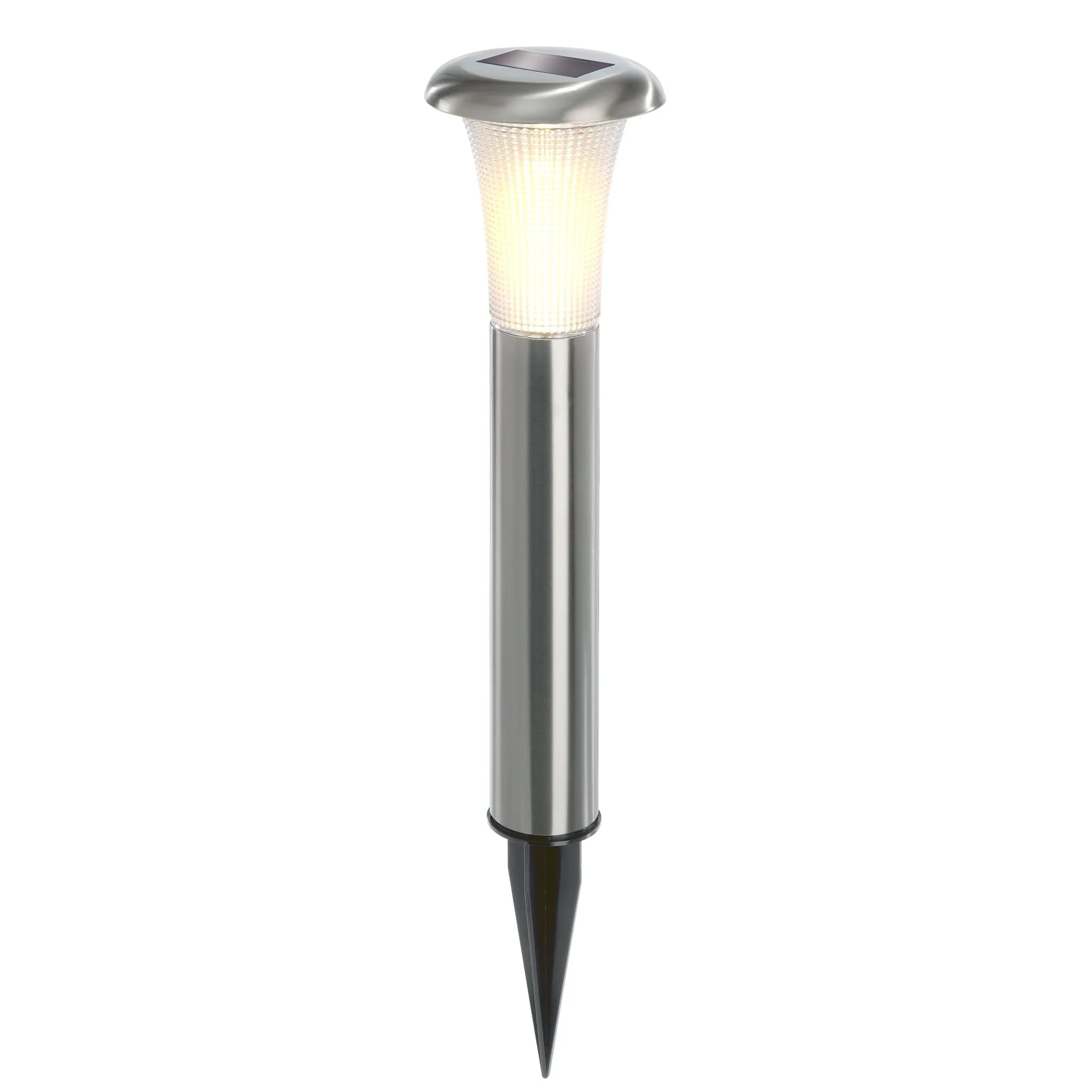 Solar Standleuchte Vesuv 38 cm duo color Edelstahl