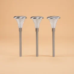 Solar Steckleuchten 3-er Set Capri, 34 cm mit bernstein LED