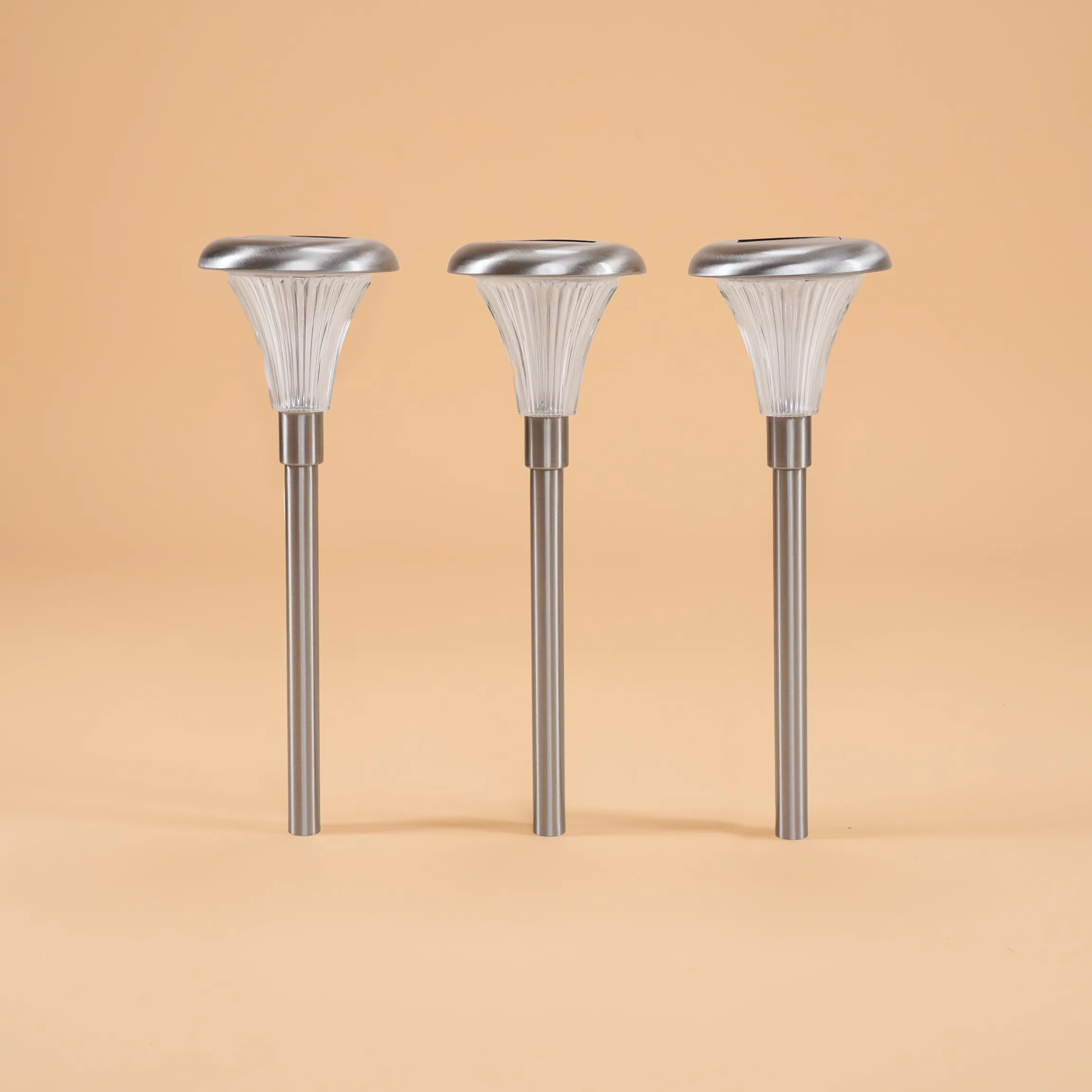 Solar Steckleuchten 3-er Set Capri, 34 cm mit bernstein LED