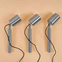 Solarstrahler Power Trio Duocolor mit 3 Spots aus Edelstahl