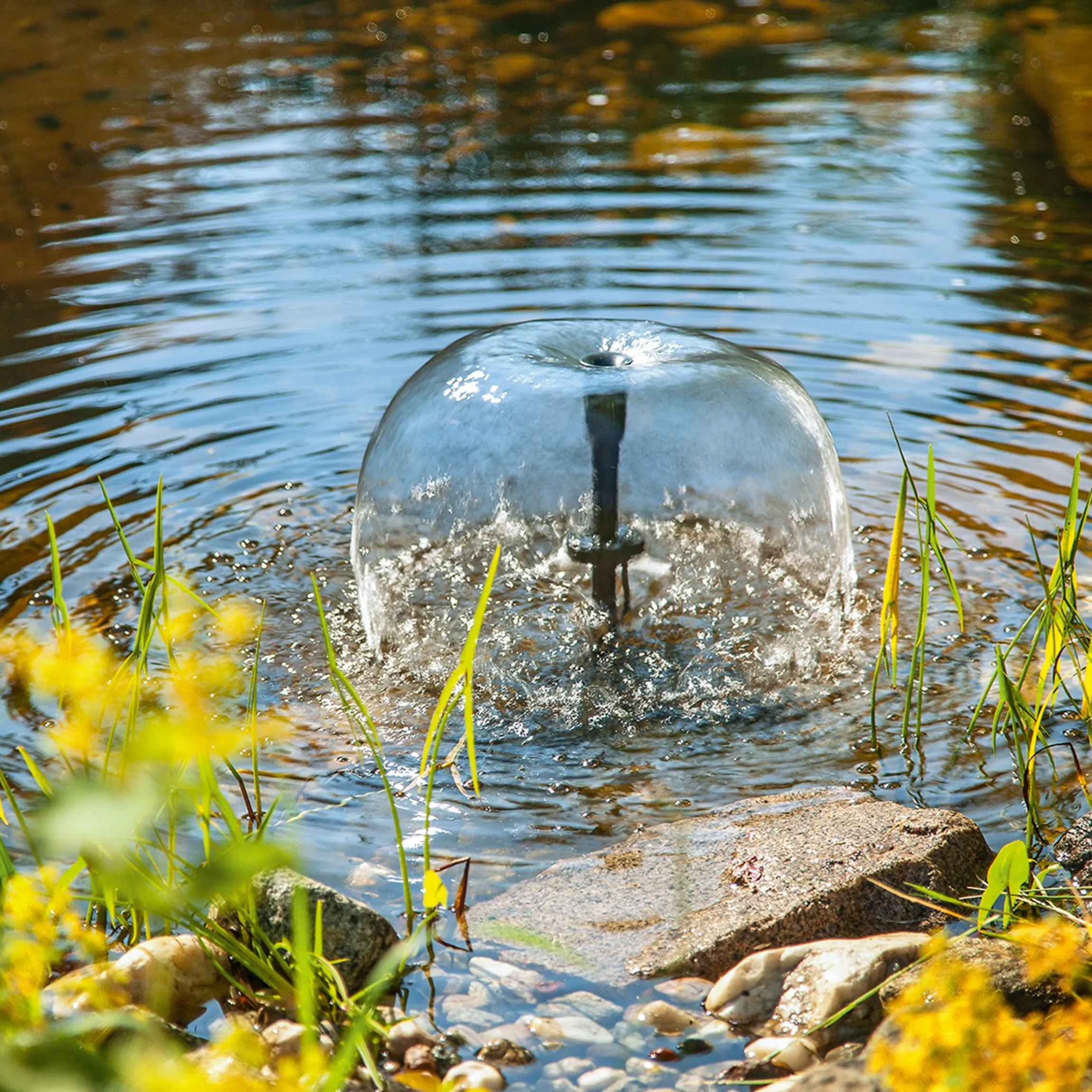 Solar Unterwasserfilter-Set 15/500 mit 7 Ah Pb-Akkuspeicher