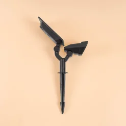 Solar Wand- und Bodenstrahler mit 5 Lichtfarben im Kunststoffgehäuse