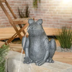 Solar Wasserspeier-Set Frosch