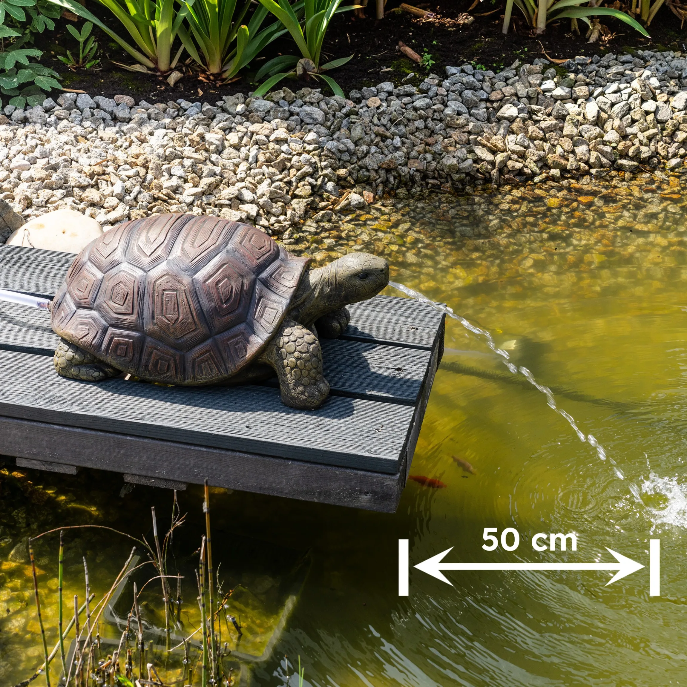 Solar Wasserspeierset Schildkröte Maru