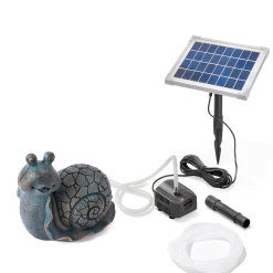 Solar Wasserspeier-Set Schnecke Emilius