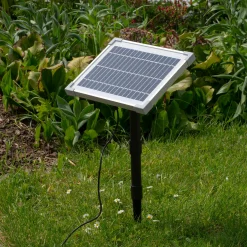 Solar Wasserspeierset sitzender Elefant Lumi