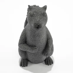 Solar Wasserspeier-Set sitzendes Einchhörnchen Puschel