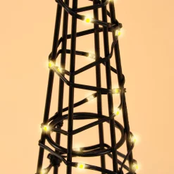 Solar Weihnachtspyramide Höhe 60 cm mit 200 warmweißen LEDs