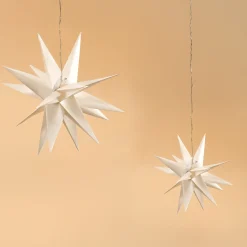 Solar Weihnachtsstern-Set für Außen, Ø 35 cm und 57 cm