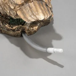 Wasserspeier-Figur Gans mit Kücken