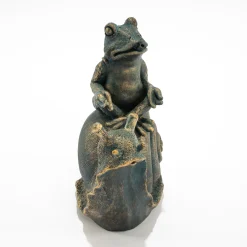 Wasserspeier-Figur Lilly und Nelly im Altkupfer-Design