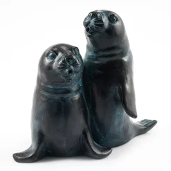 Wasserspeier-Figur Seehundpaar Paula und Paul