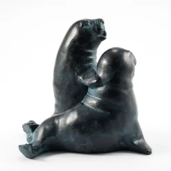 Wasserspeier-Figur Seehundpaar Paula und Paul