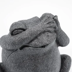 Wasserspeier-Figur sitzender Frosch