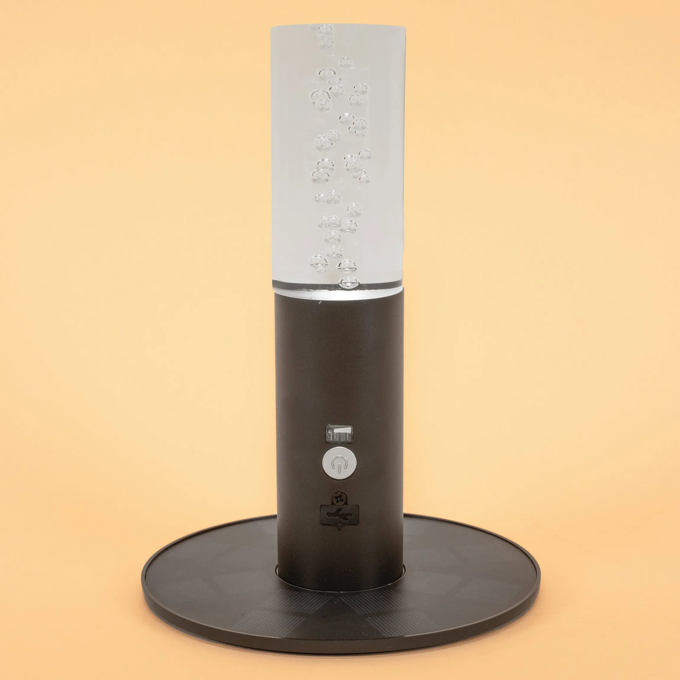 Zauberhafte Solar Tischleuchte Pineto mit Acrylglas-Oberteil, dimmbar